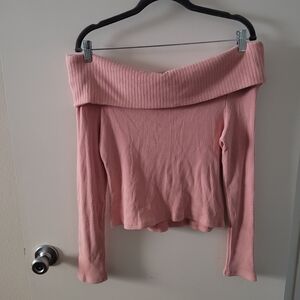 Fashion Nova Mauve Ribbed Top